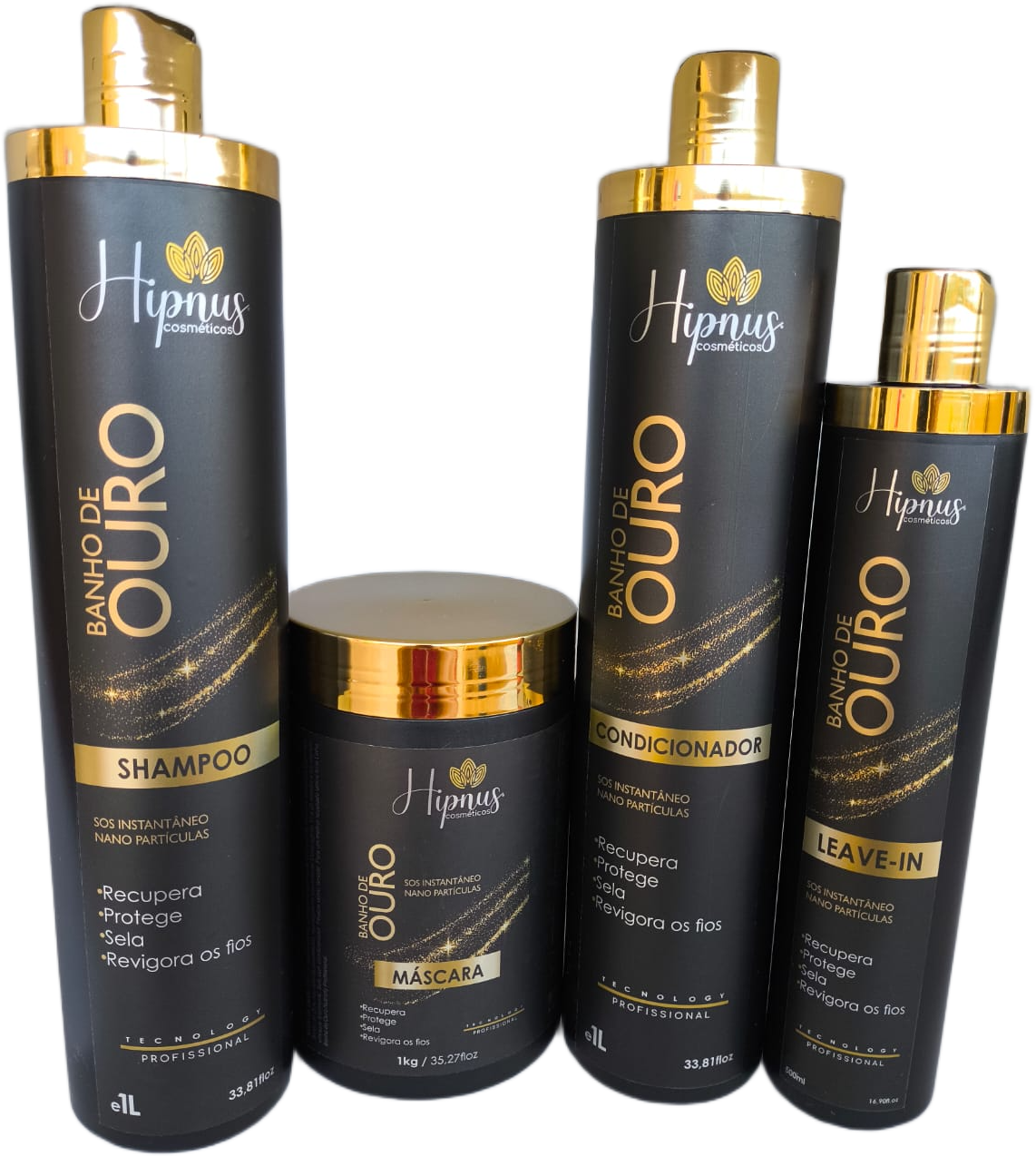 Kit de Ouro para Cabelos